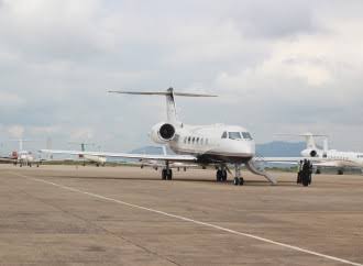 An aircraft packed-Diamond aircraft