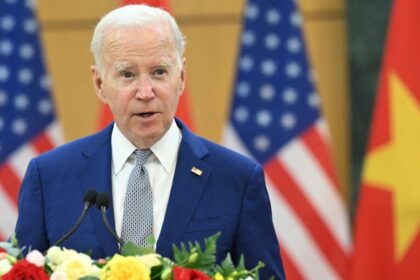 Top executives from American and Vietnamese companies in the semiconductor, technology, and aviation sectors gathered on Monday, as part of U.S. President Joe Biden's visit to Hanoi, Vietnam.